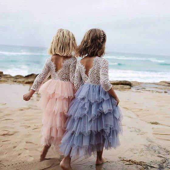 Bohemian Spirit Dress - Silver - UK Flower Girl Boutique