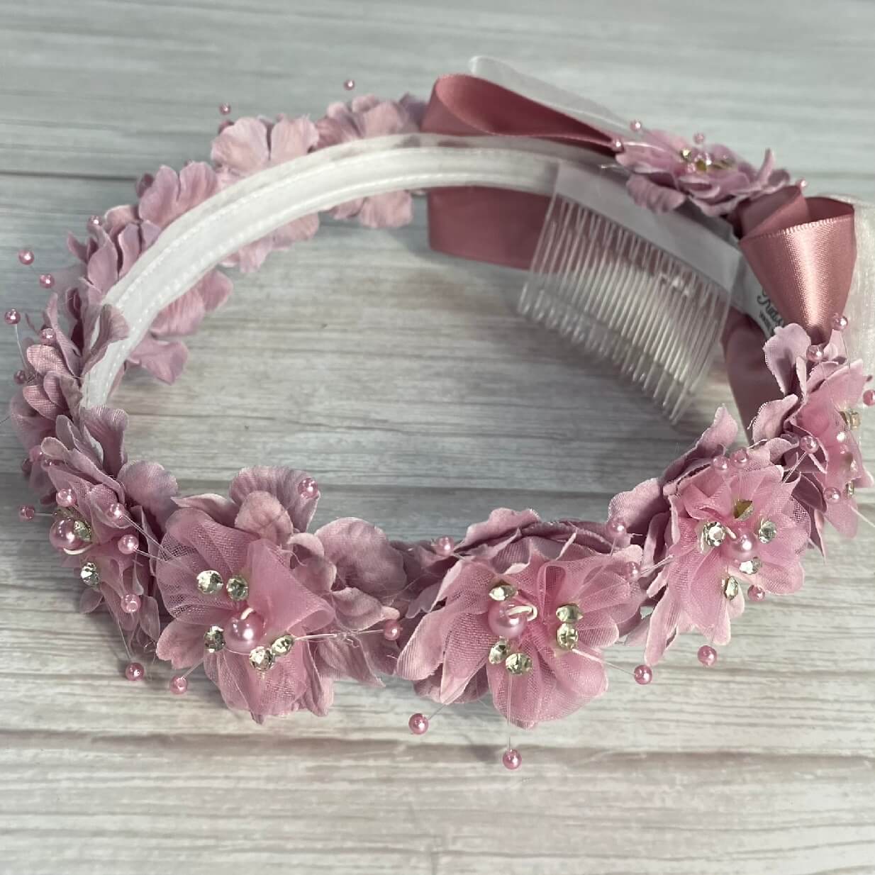 Dusty Rose Head Crown