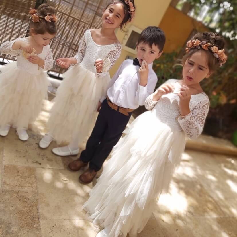 Flower girls and page boy