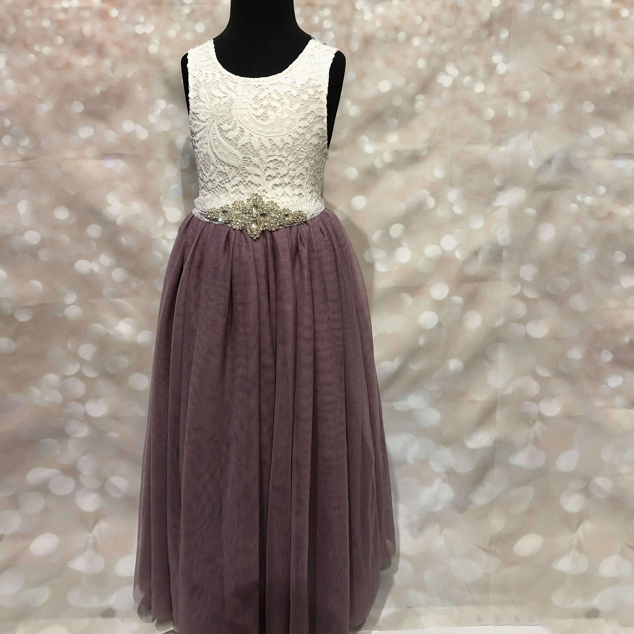 Bohemian Classic Dress - Heather - UK Flower Girl Boutique