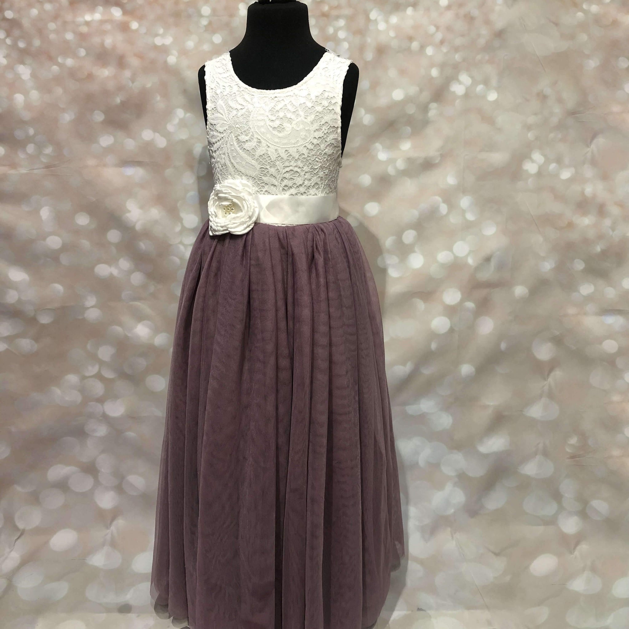 Bohemian Classic Dress - Heather - UK Flower Girl Boutique