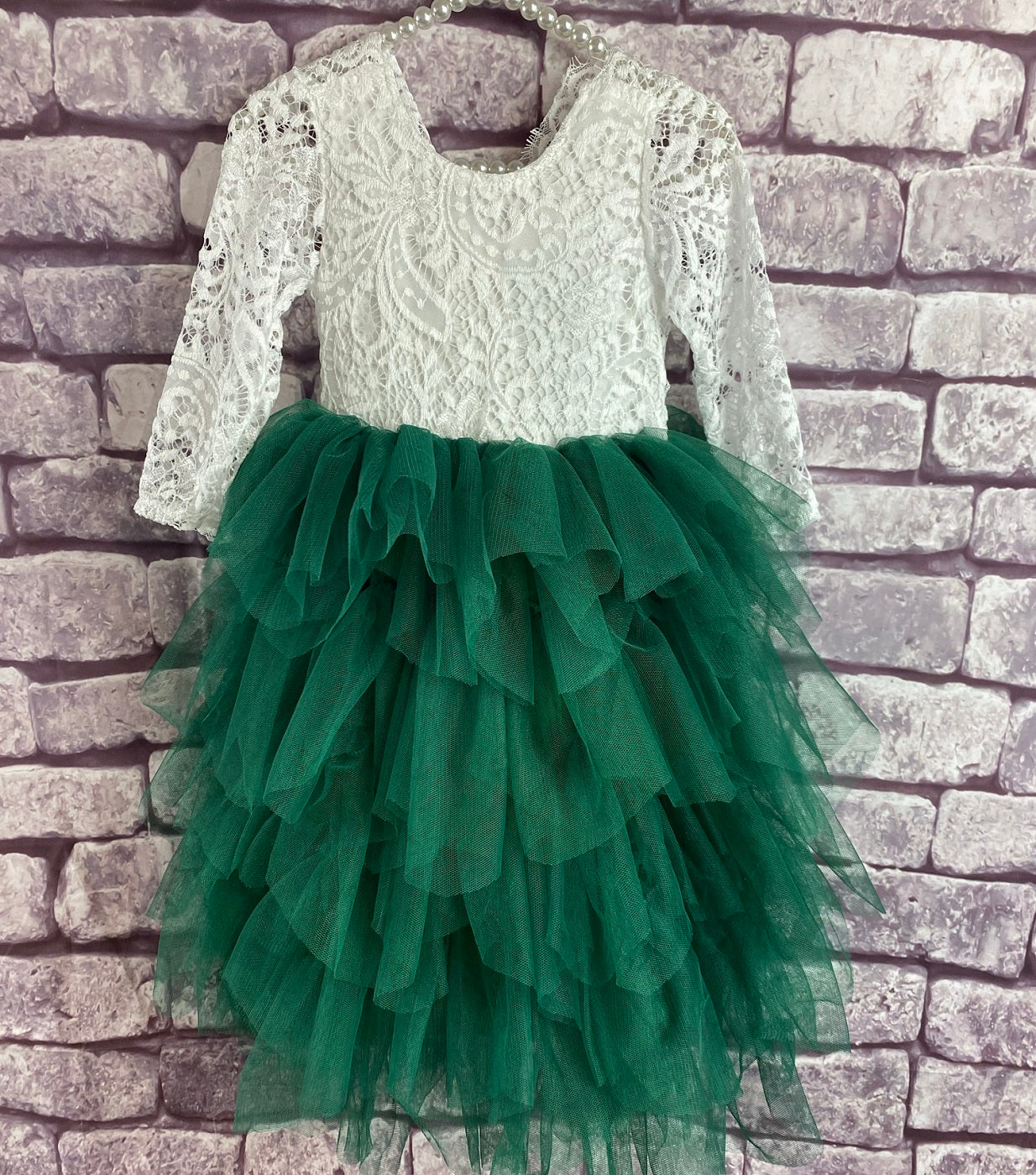 Bohemian Spirit Dress in Hunter Green