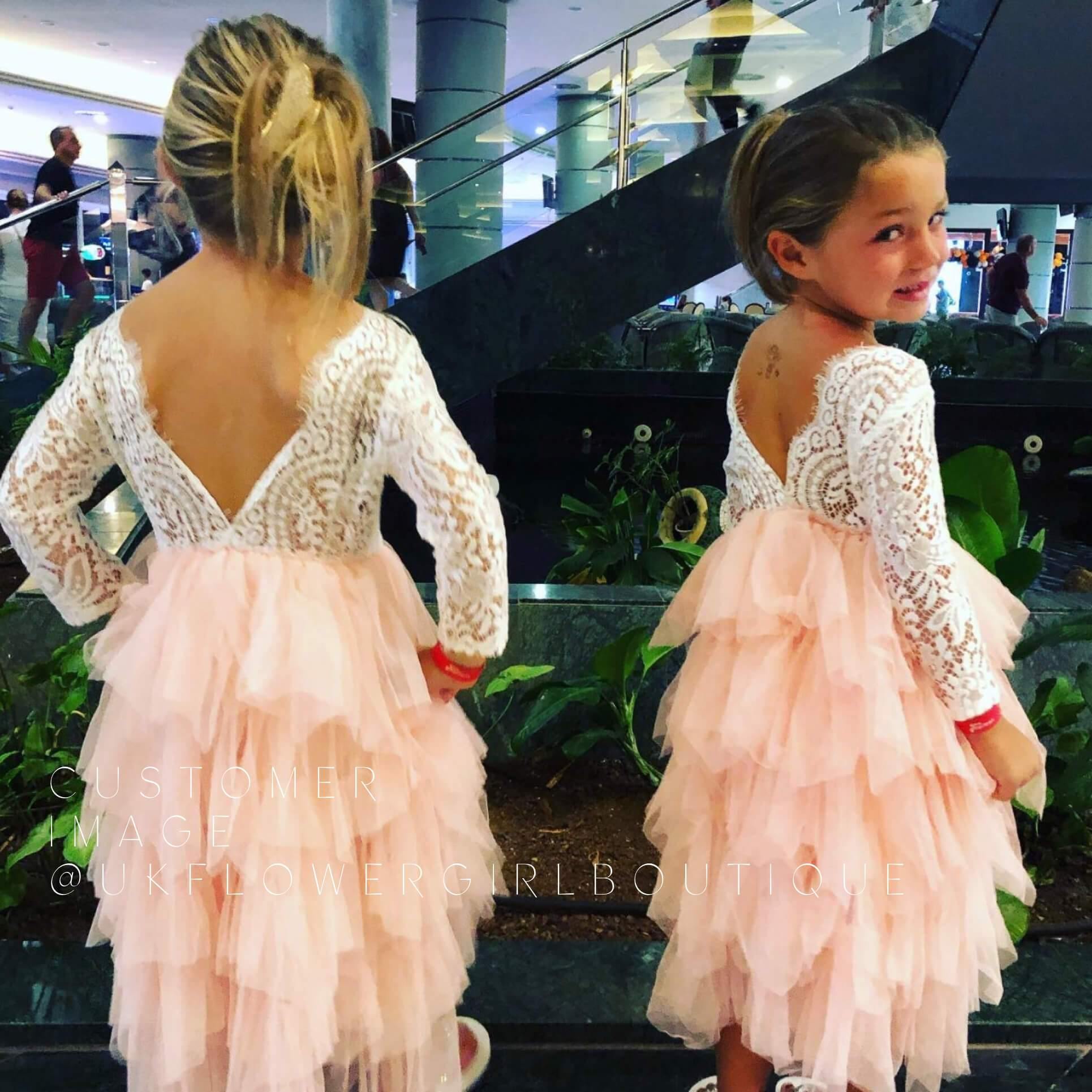 Bohemian Spirit Dress - Blush - UK Flower Girl Boutique