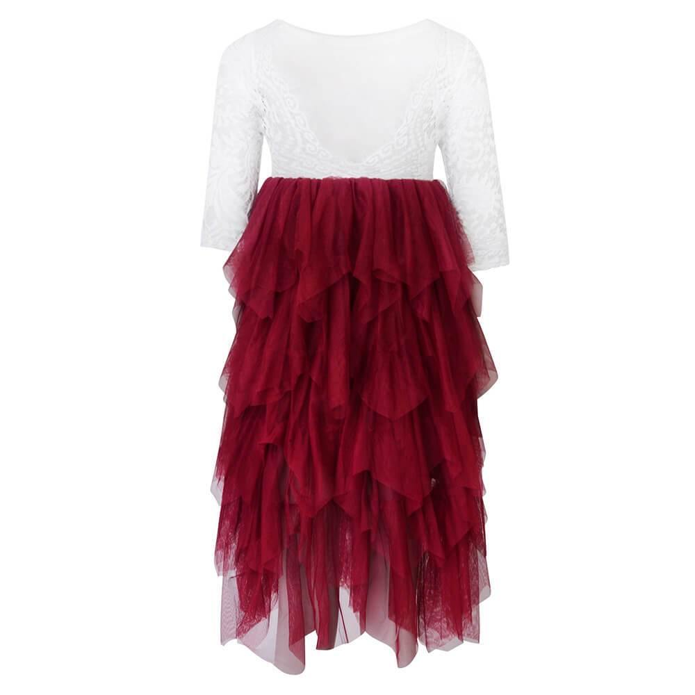 Rear of dress to show detailing