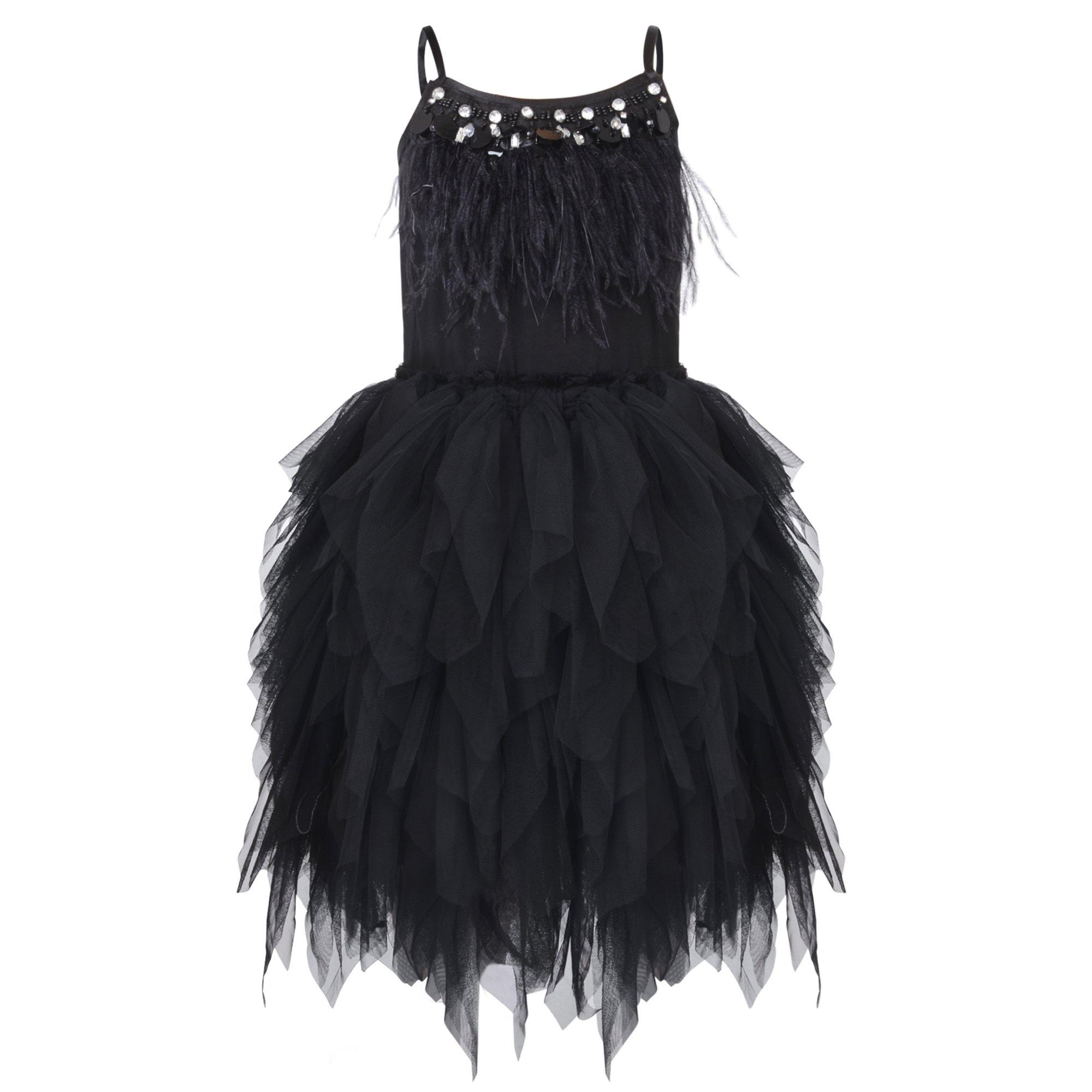 Girls ballerina style dress in black