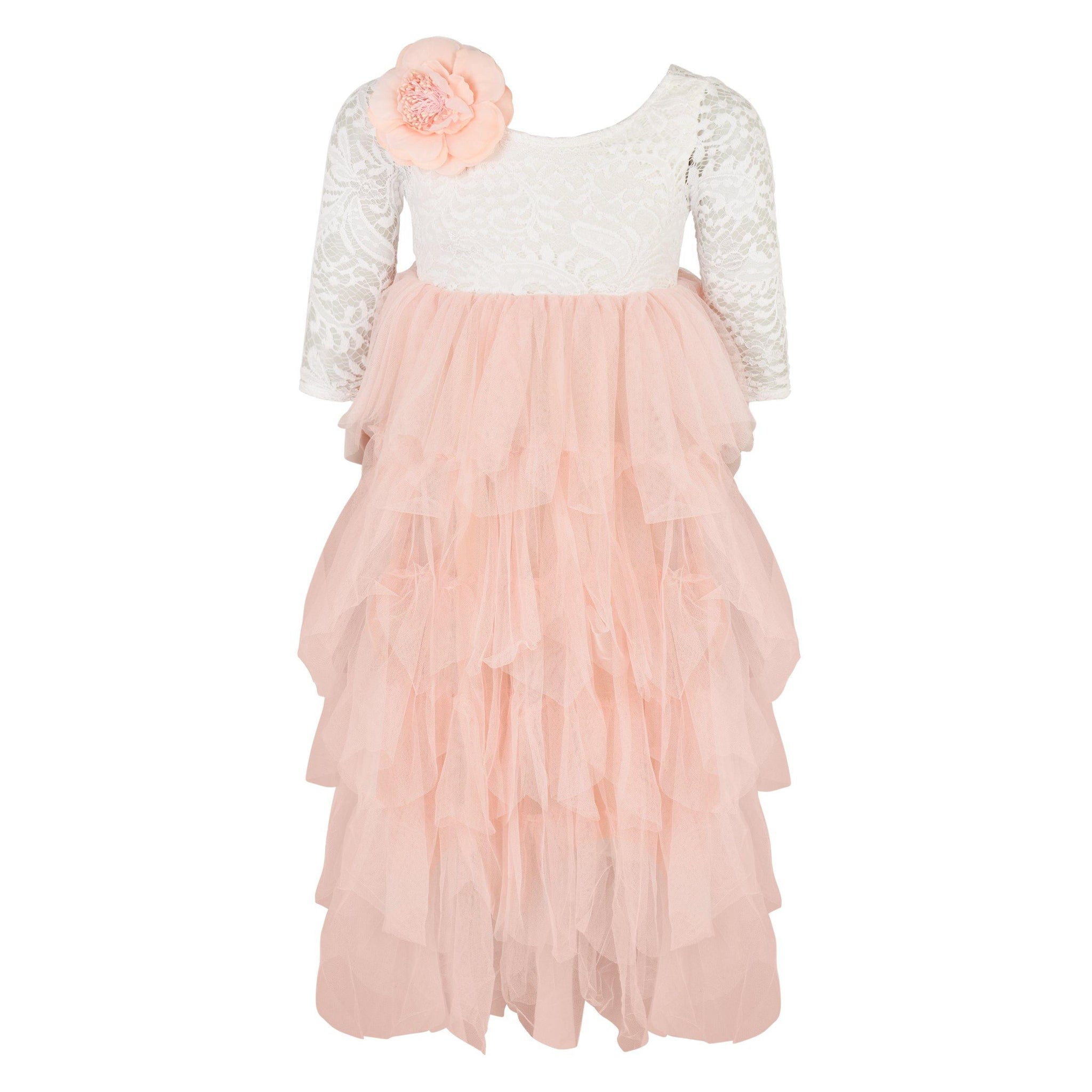 Bohemian Spirit Dress - Blush - UK Flower Girl Boutique