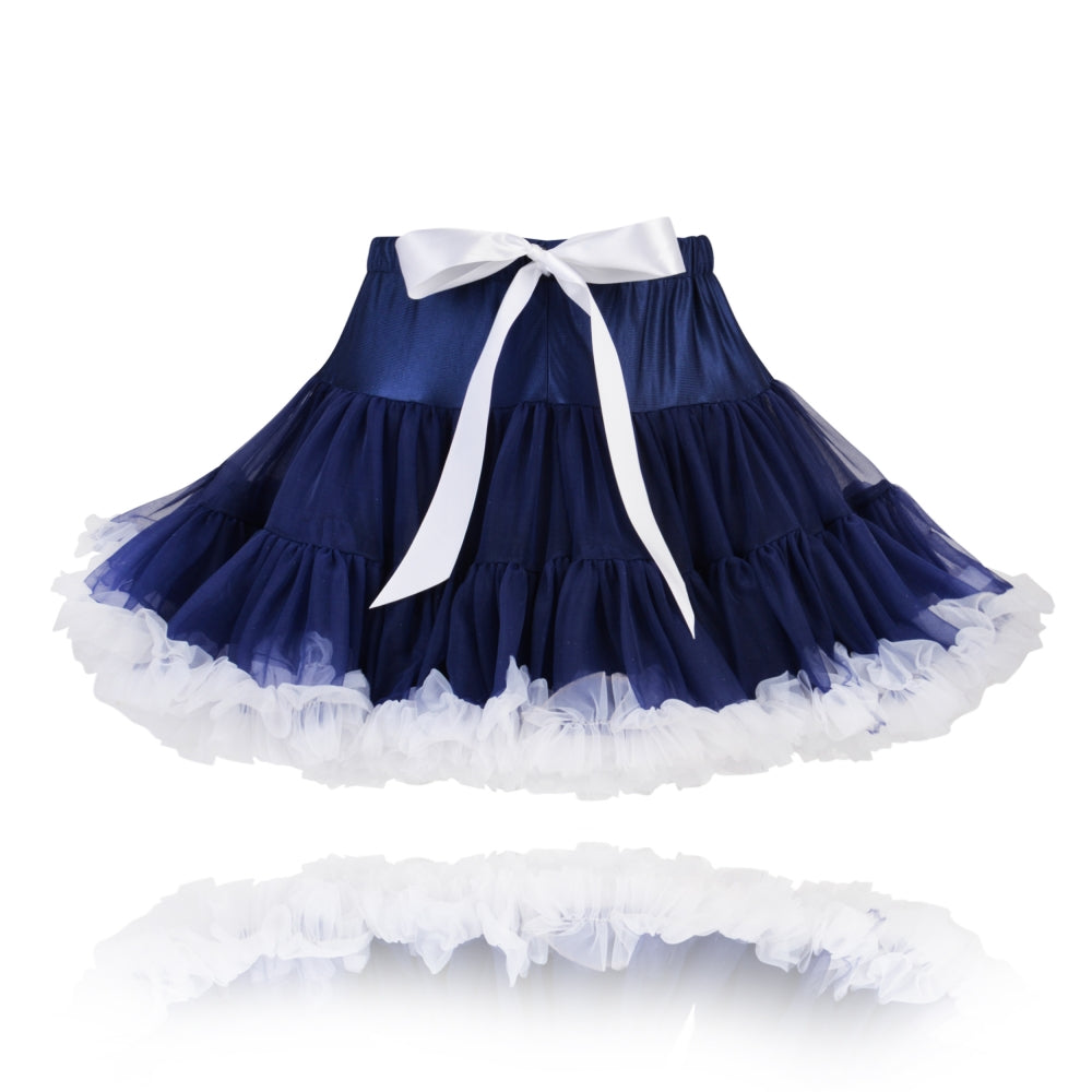 Navy White Dipper Couture Party Pettiskirt