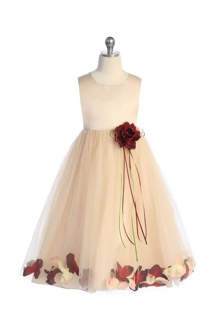 Childs Kenza Dress with petals