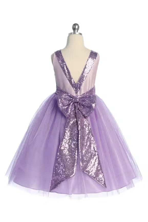 Lilac Belle of The Ball Dress Rear