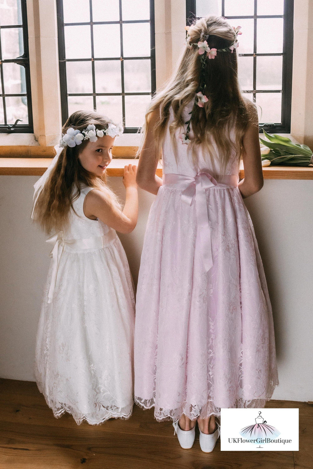 Lilliana Dress - Sugar Pink - UK Flower Girl Boutique