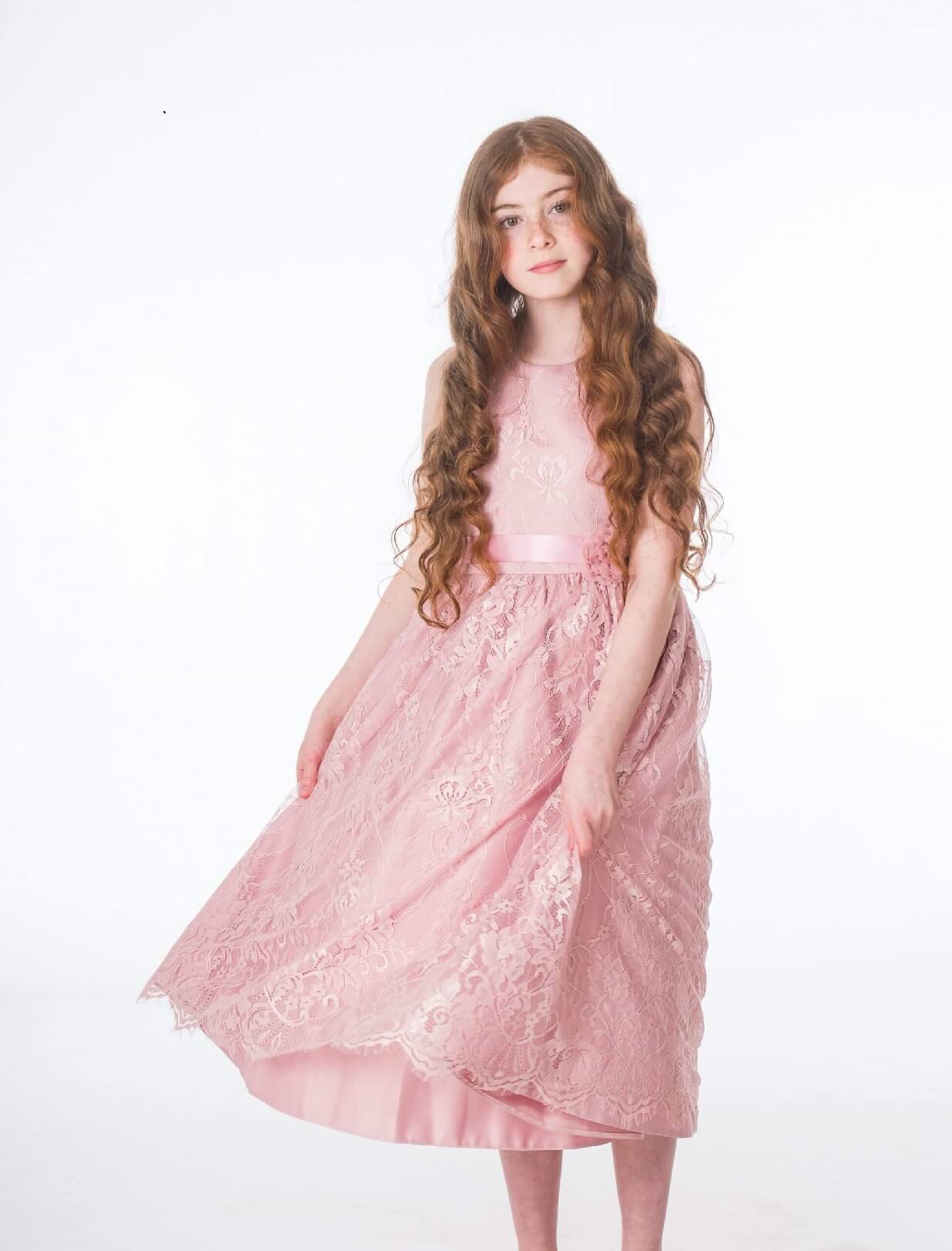 girl twirling in dress