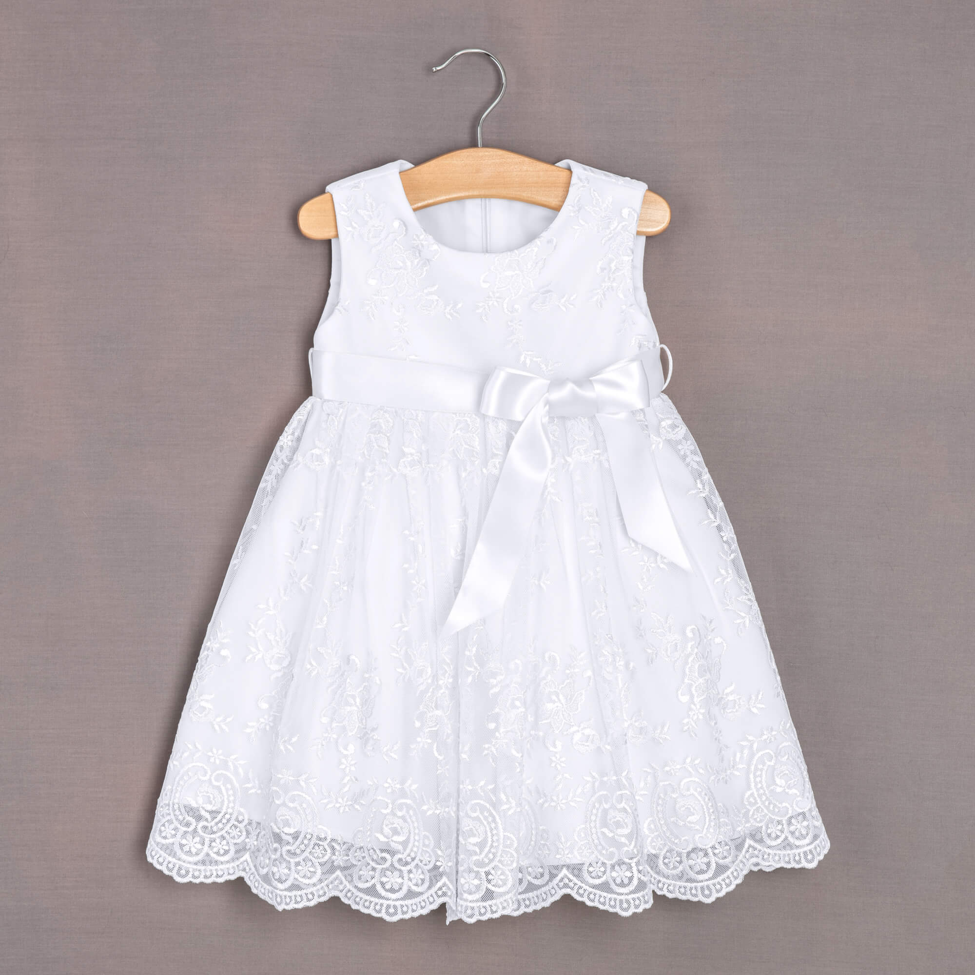 White dress on hanger