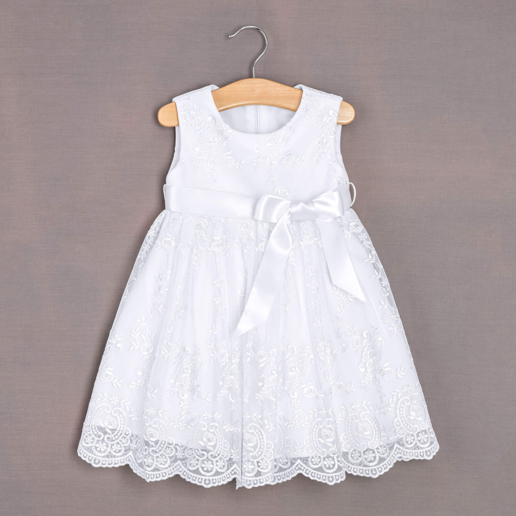 White dress on hanger