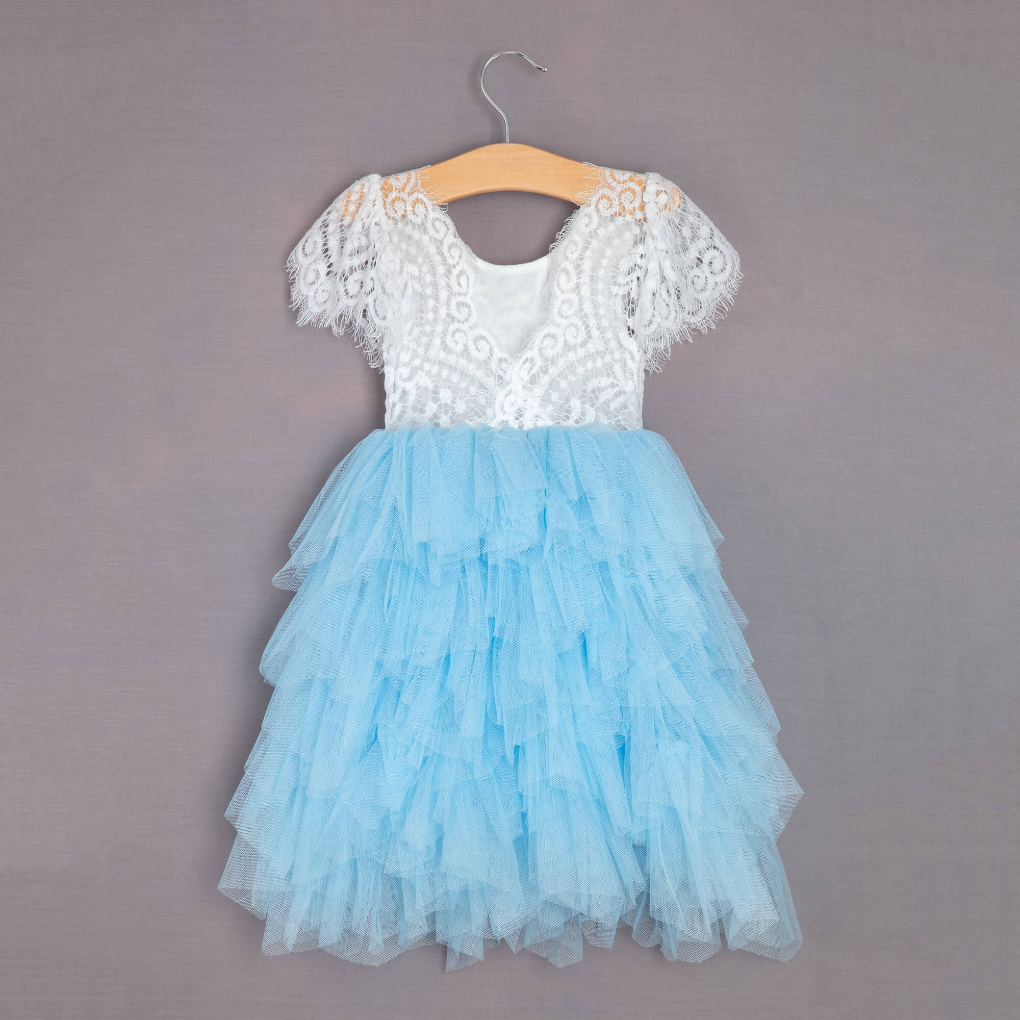 Rear of princess dress