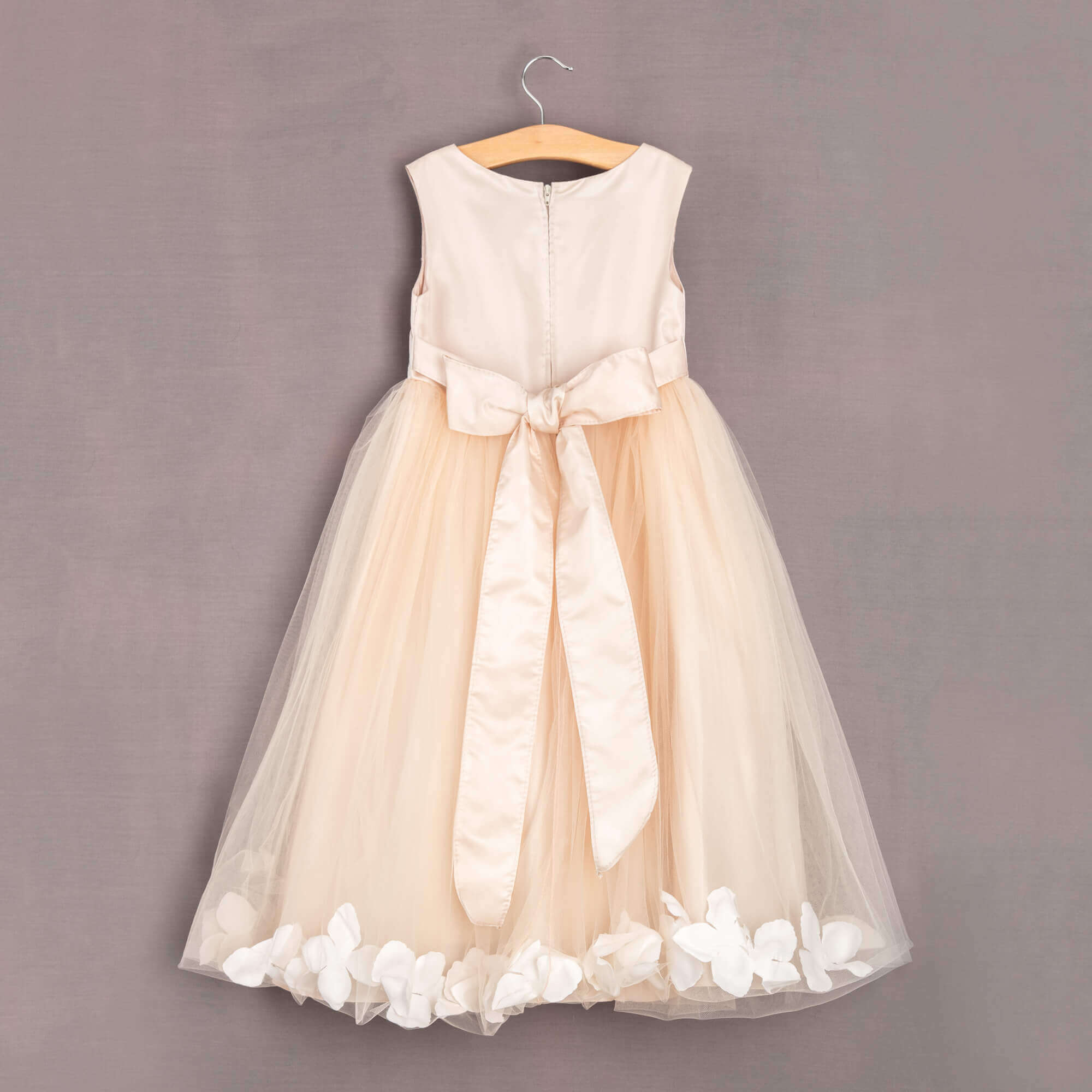 rear of petal dress