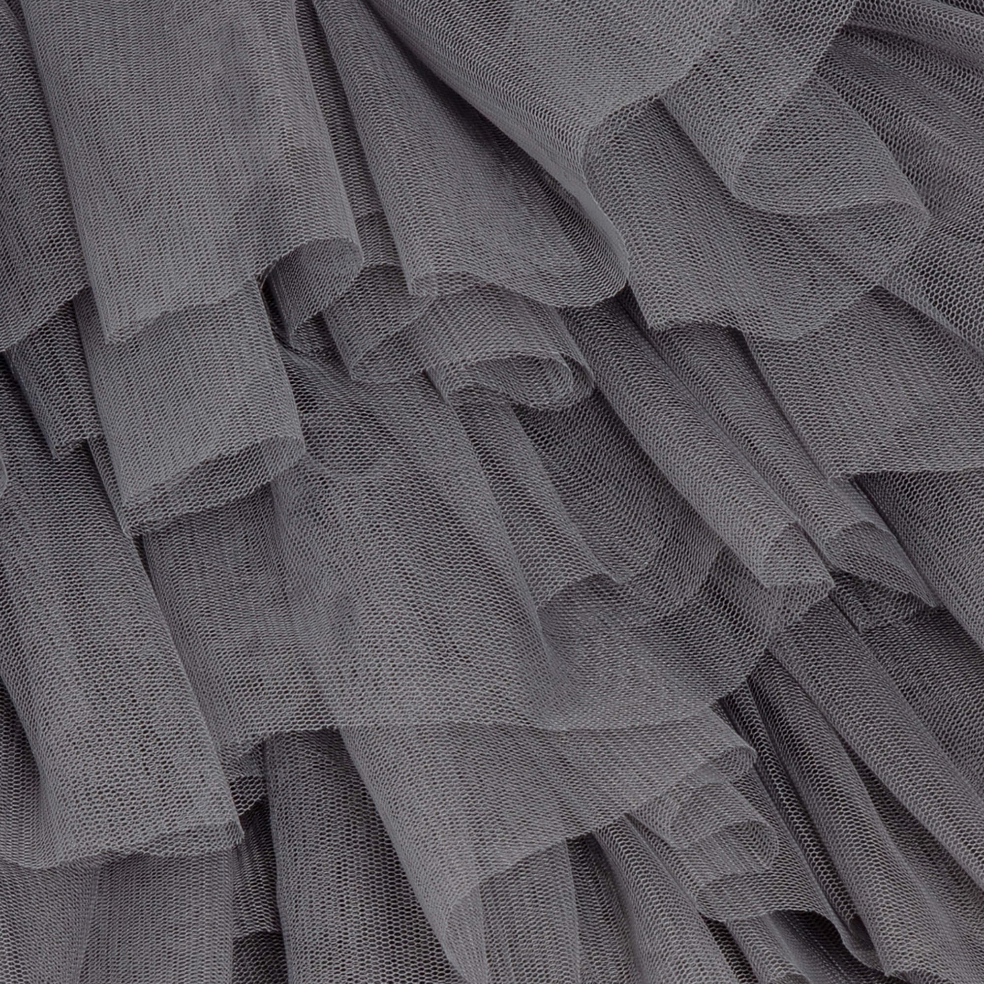 Close up of tulle and silver colour