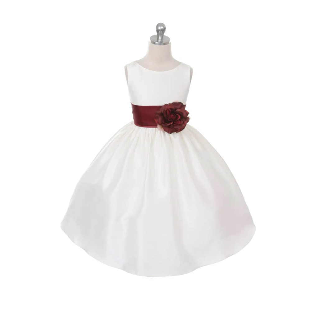 Morgan dress with Burgundy Sash and Flower.png