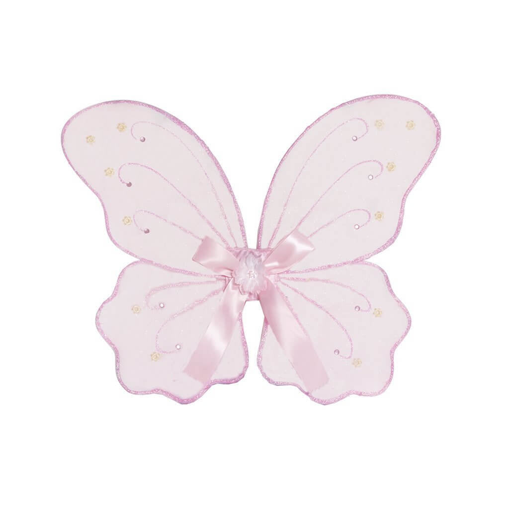 Pale Pink Organza Fairy Wings