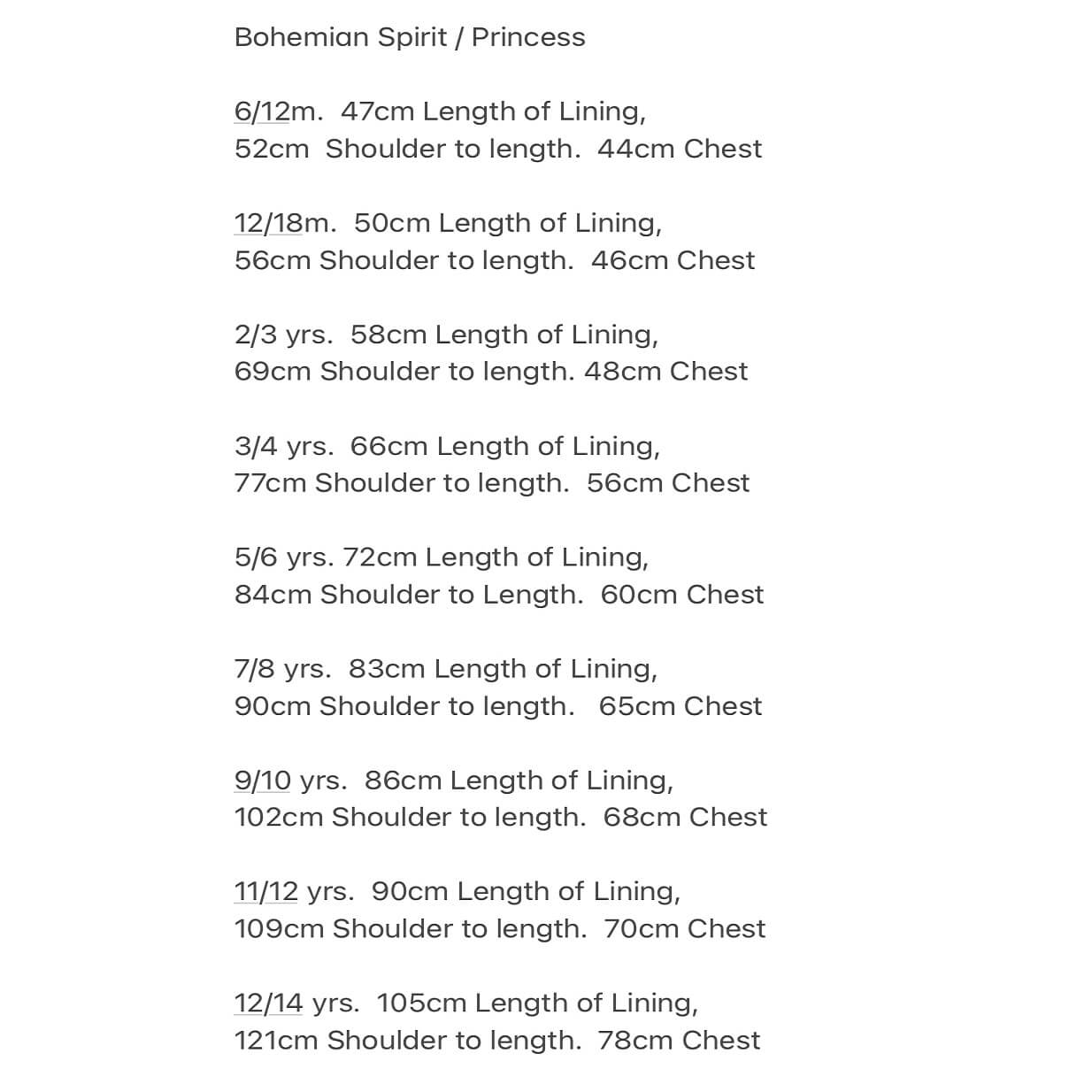 size guide