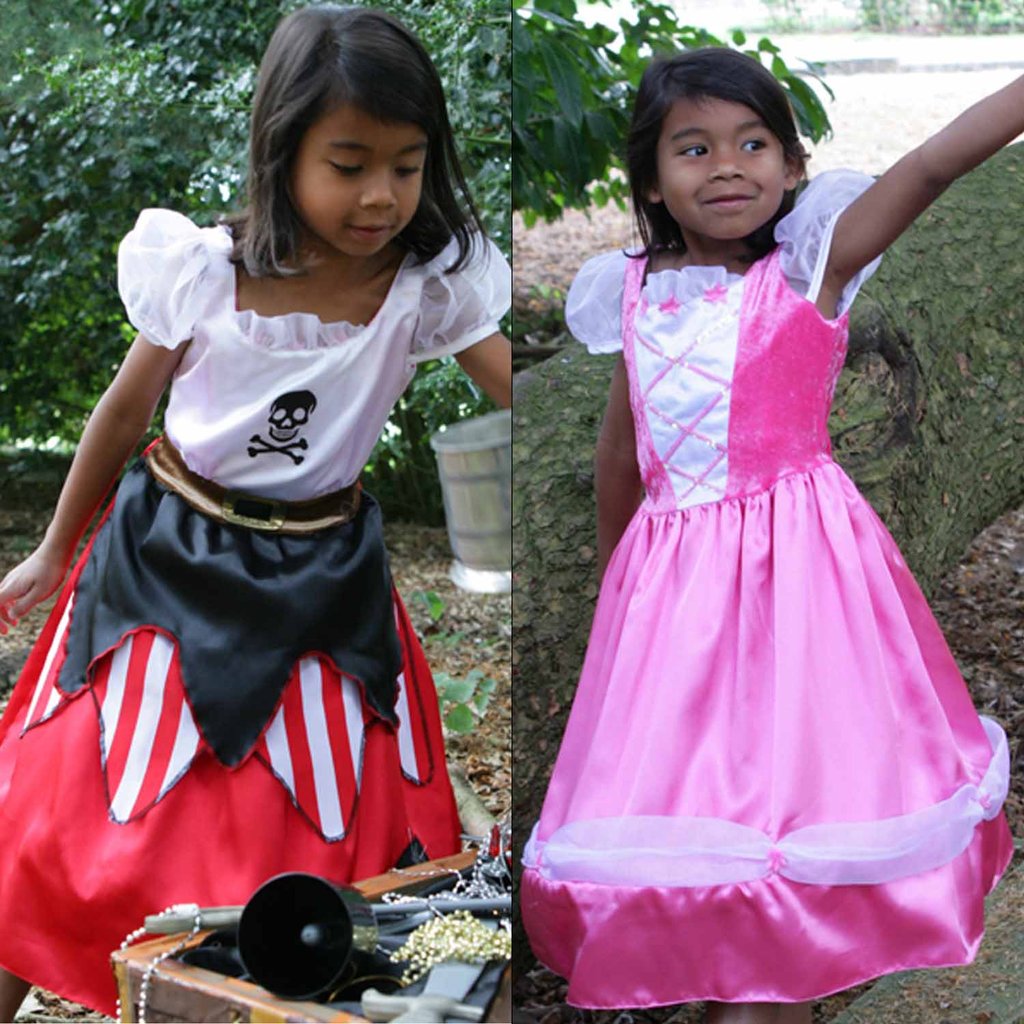 girls wearing Reversible Pirate / Princess Costume