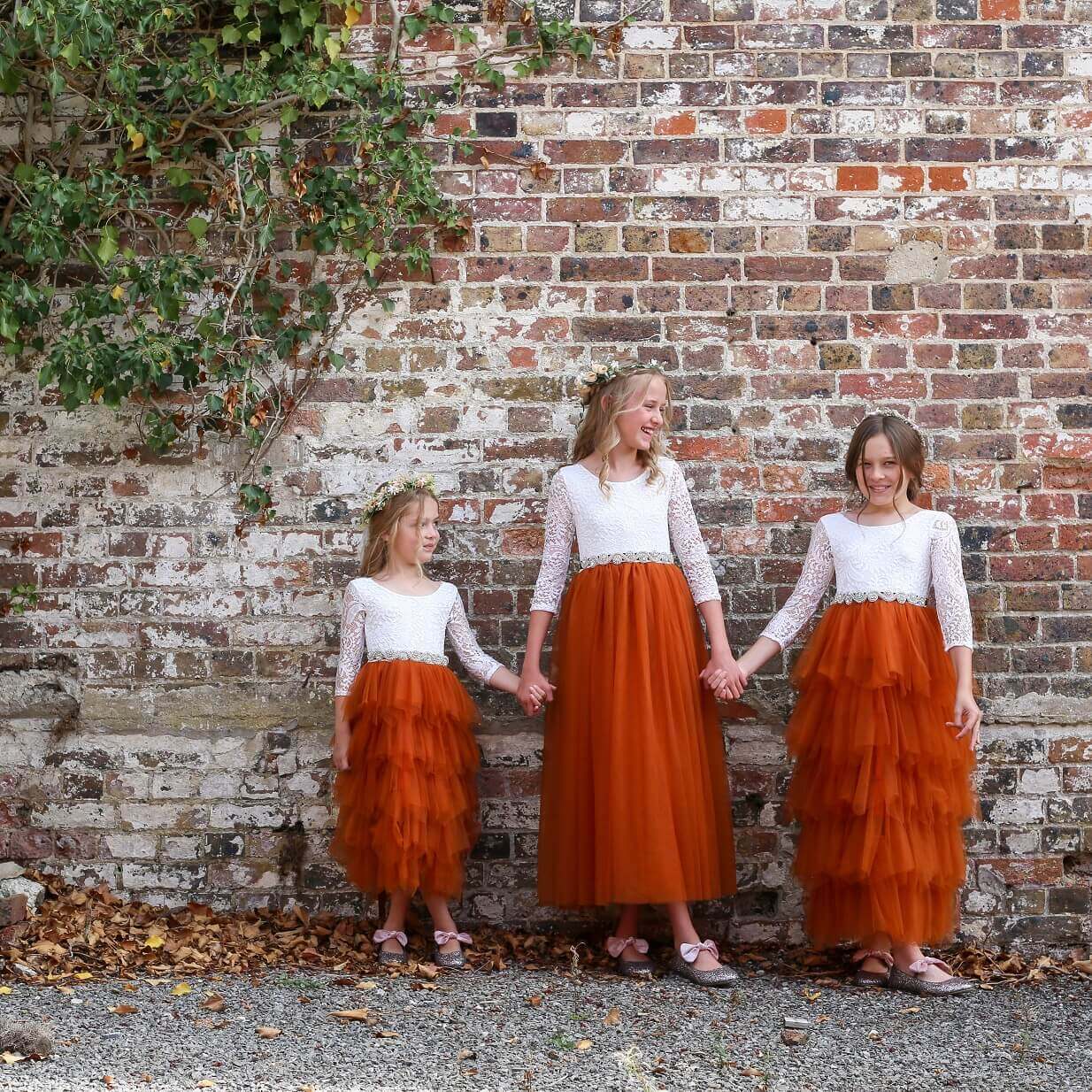 Group of flower girls