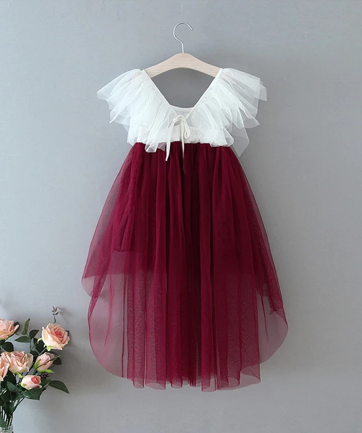Back of Serendipity Dress - Wine