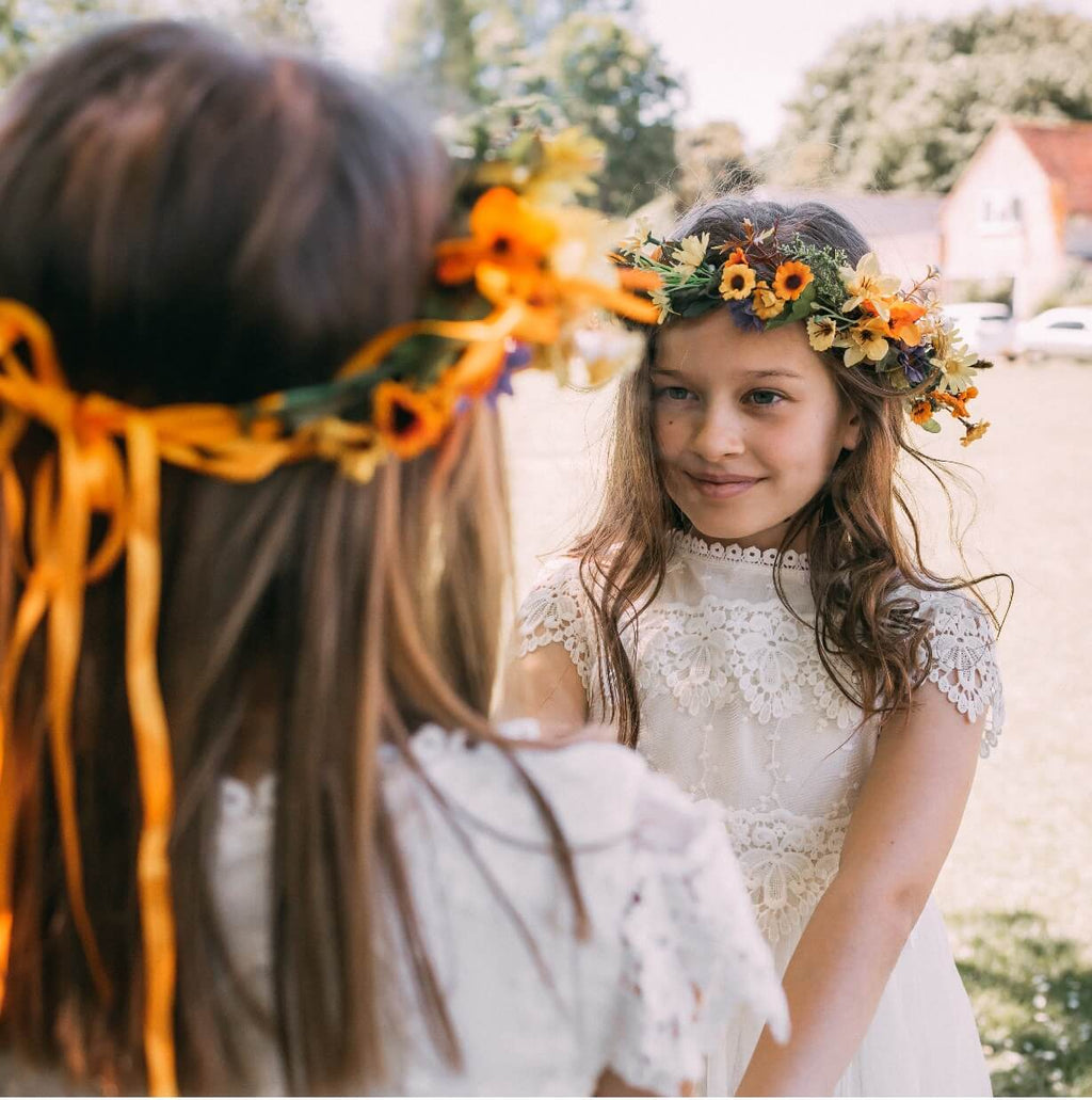 Pretty children at a wedding