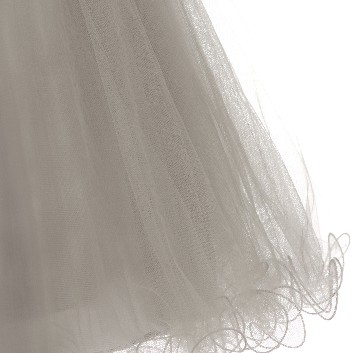 silver tulle skirt