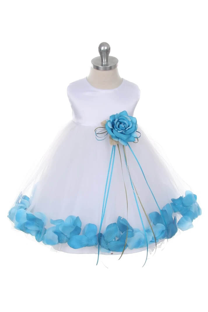 aqua baby dress