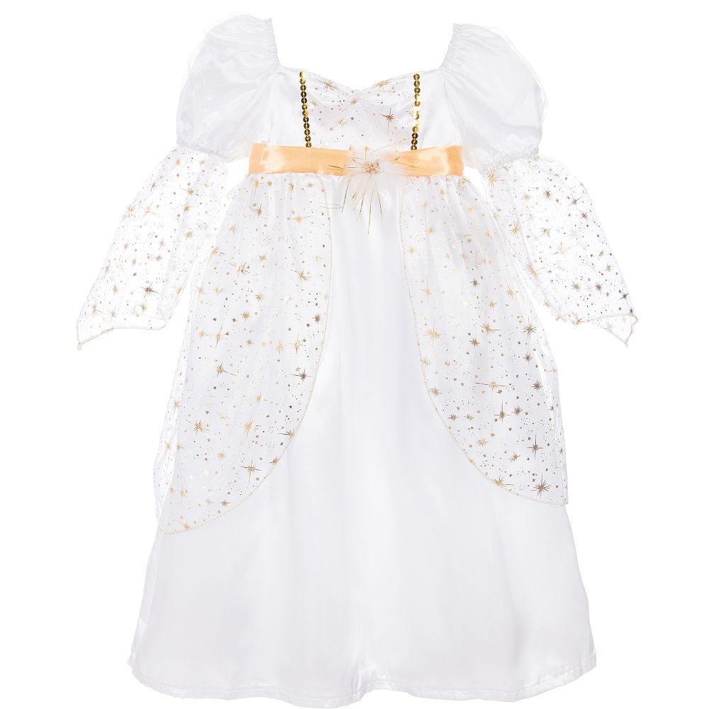 Girls white angel costume dress