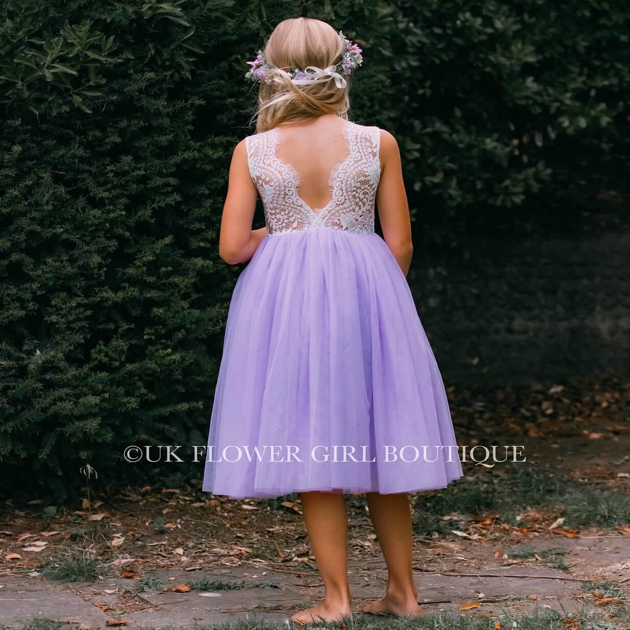 Rear detailing of dress