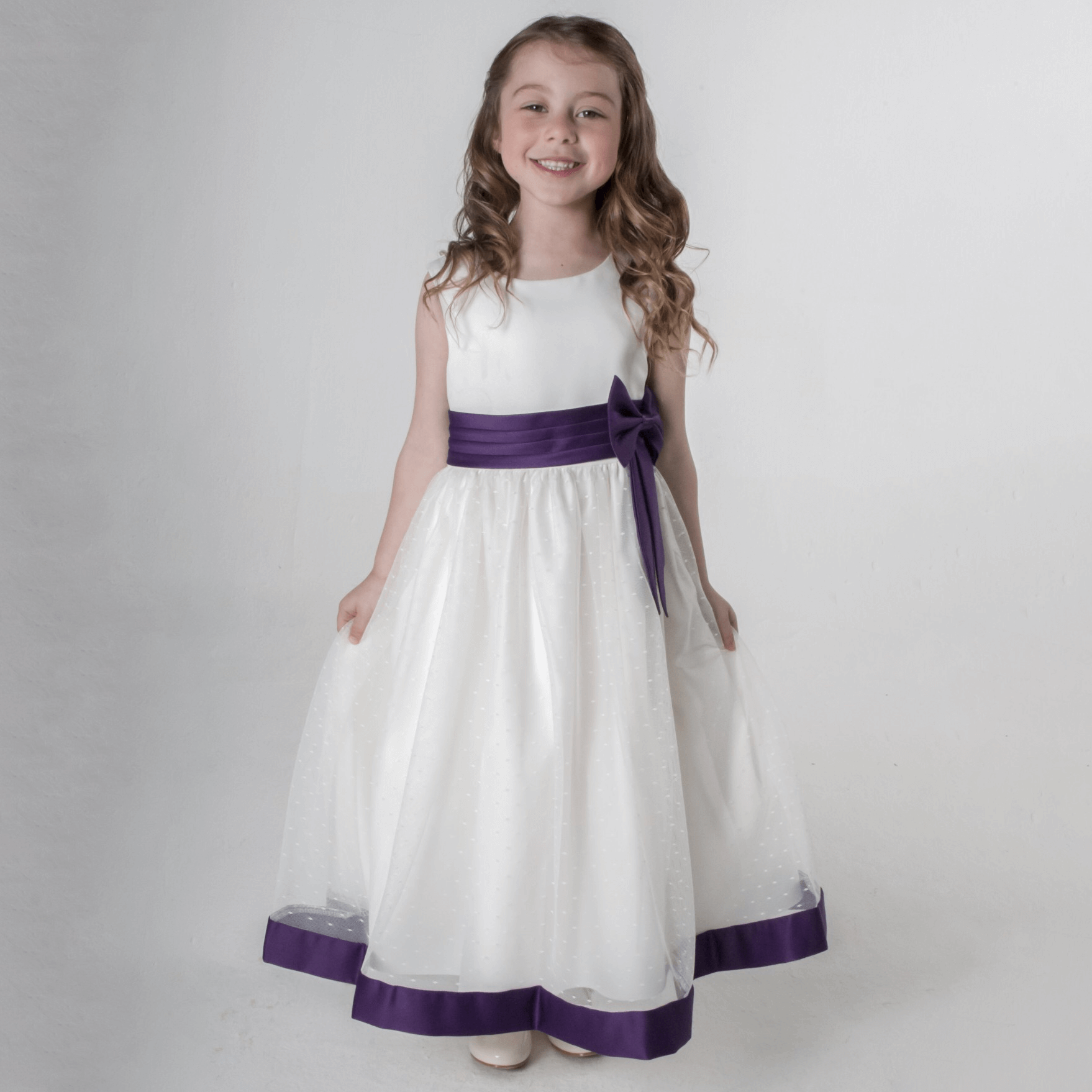 Grace Dress - Purple - UK Flower Girl Boutique