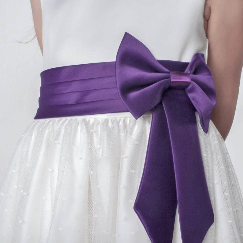 Grace Dress - Purple - UK Flower Girl Boutique
