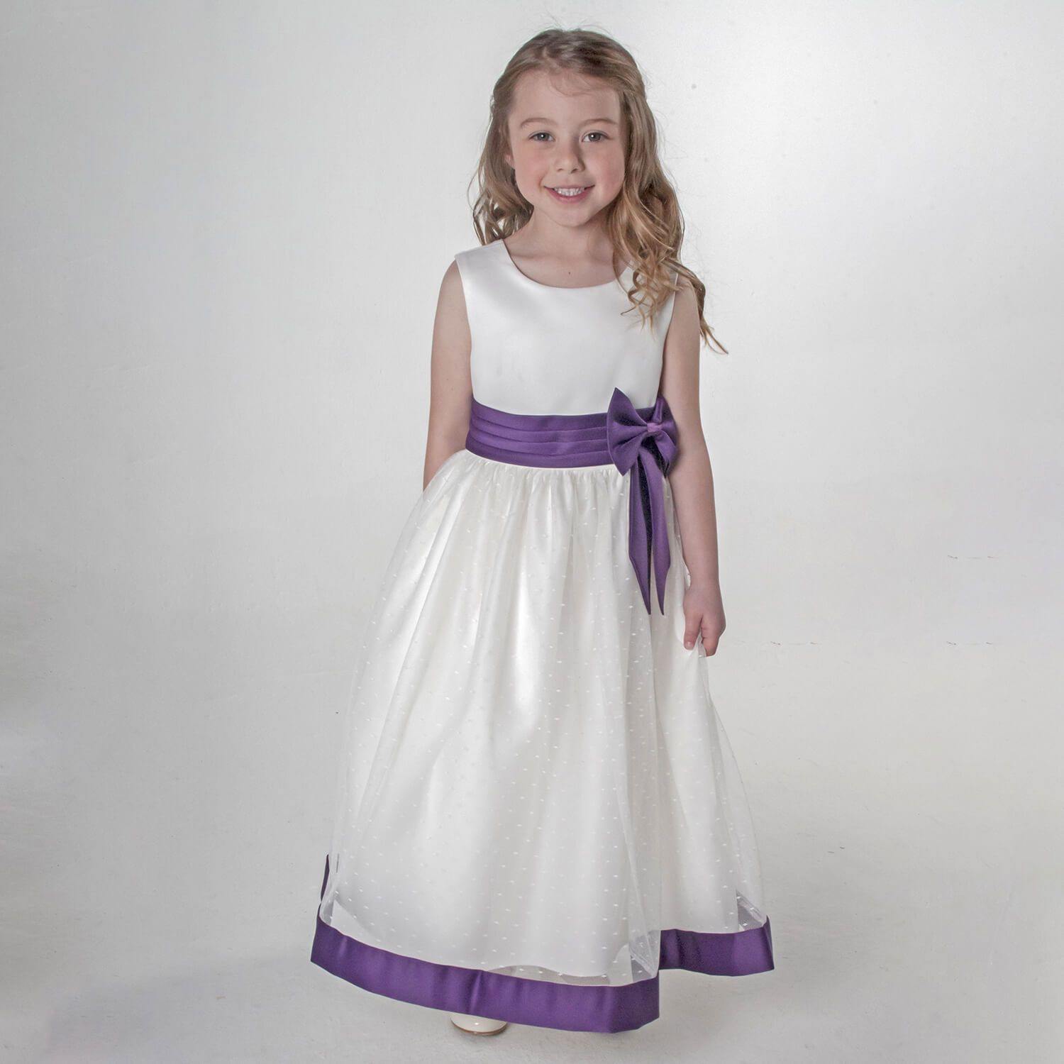 Grace Dress - Purple - UK Flower Girl Boutique
