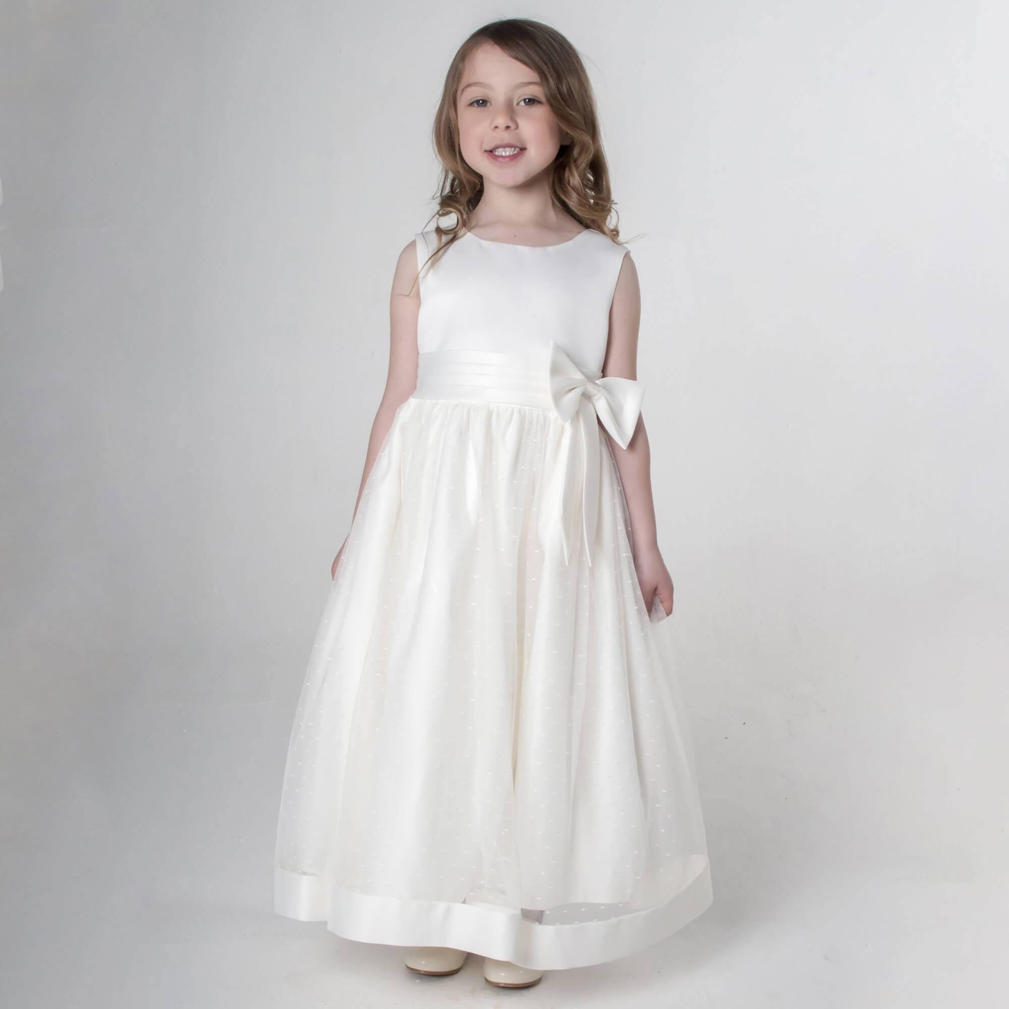 Grace Dress - Ivory - UK Flower Girl Boutique