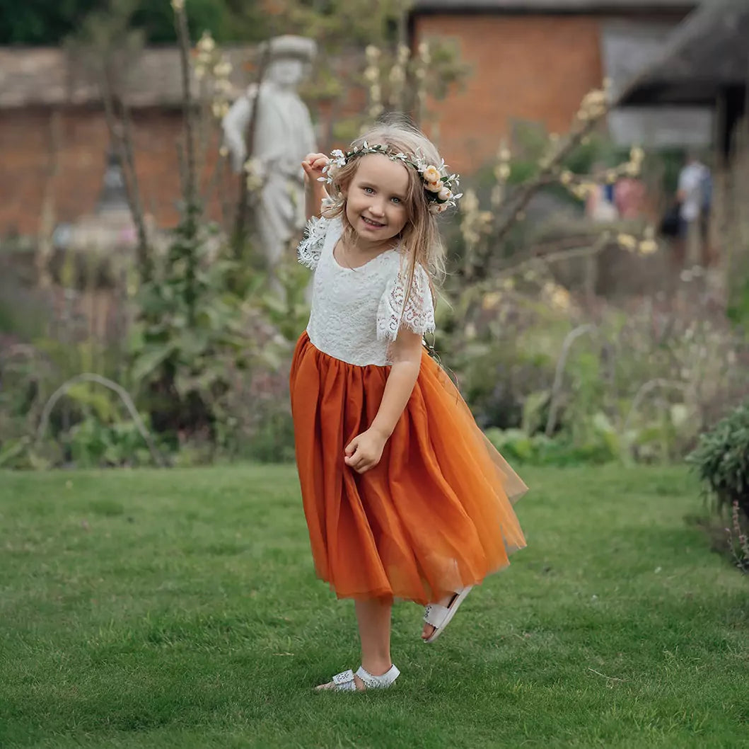 Young girl wearing our dresses