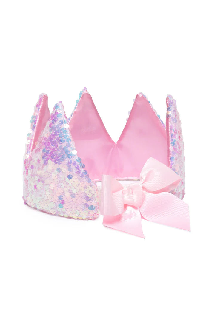 Precious Pink Sequins Crown