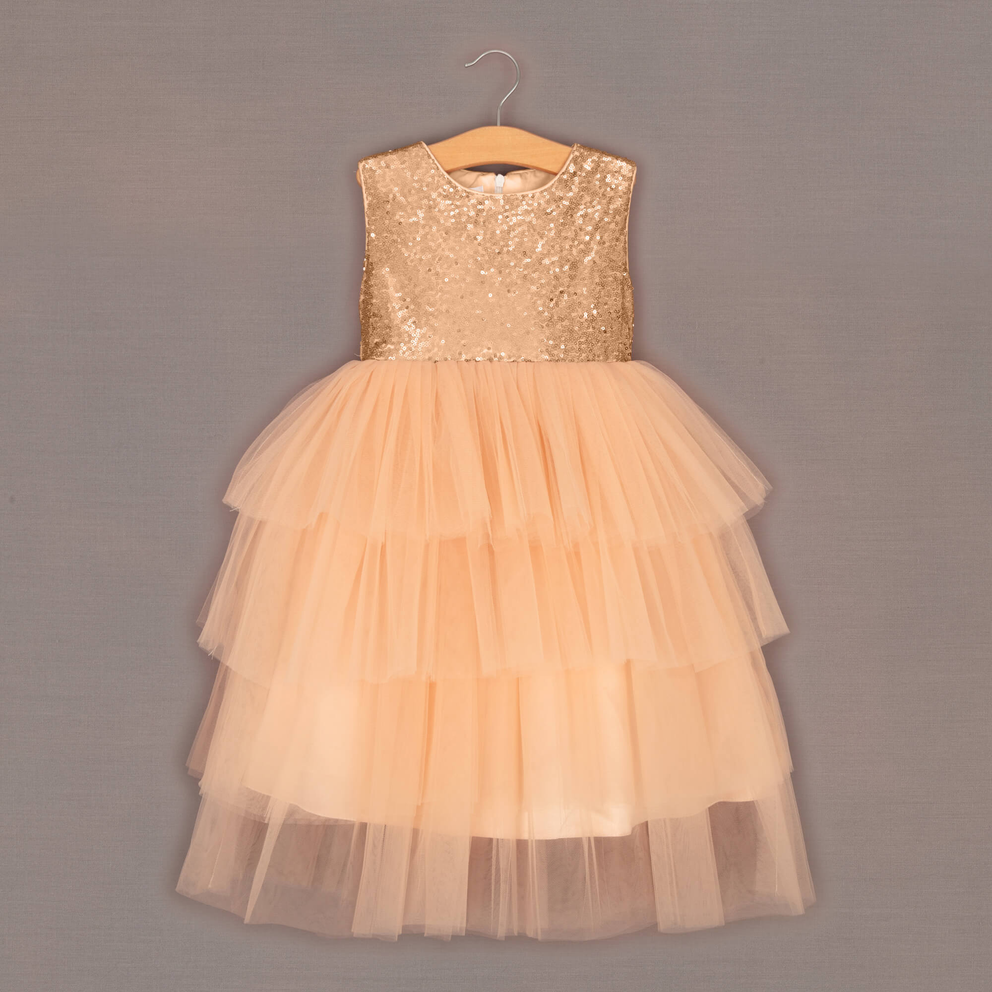 Darcy Occasion Dress - Gold / Blush - SALE