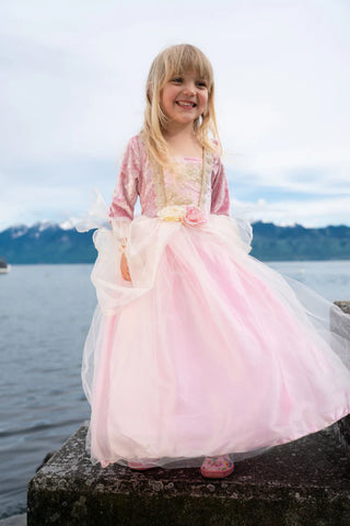 young girl wearing princess costume 
