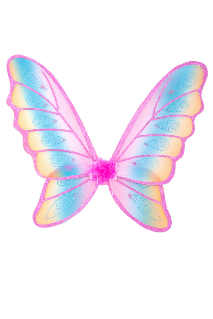 Ombre Glitter Rainbow Wings - Fuchsia