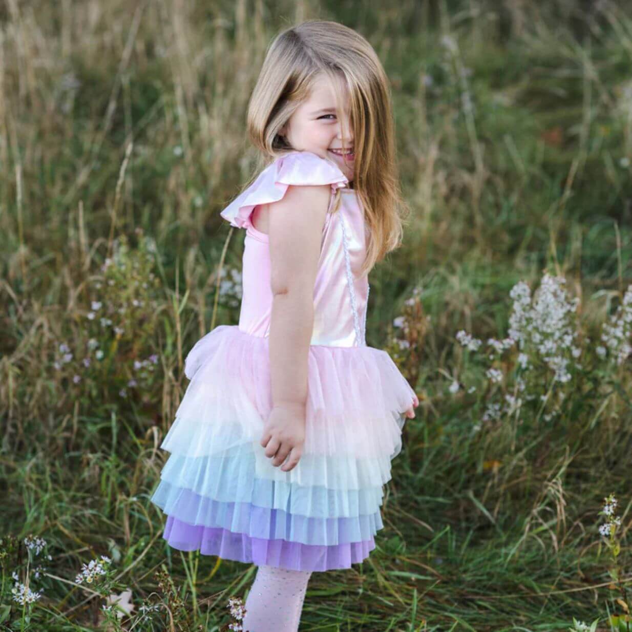 pastel rainbow tutu dress Pastel Rainbow Multicolor Tulle Maxi Dress SheLikesBVI.com