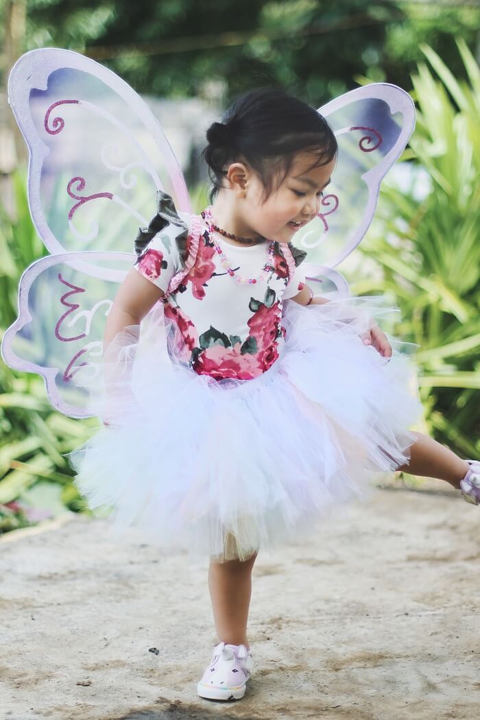 Child dress up as fairy