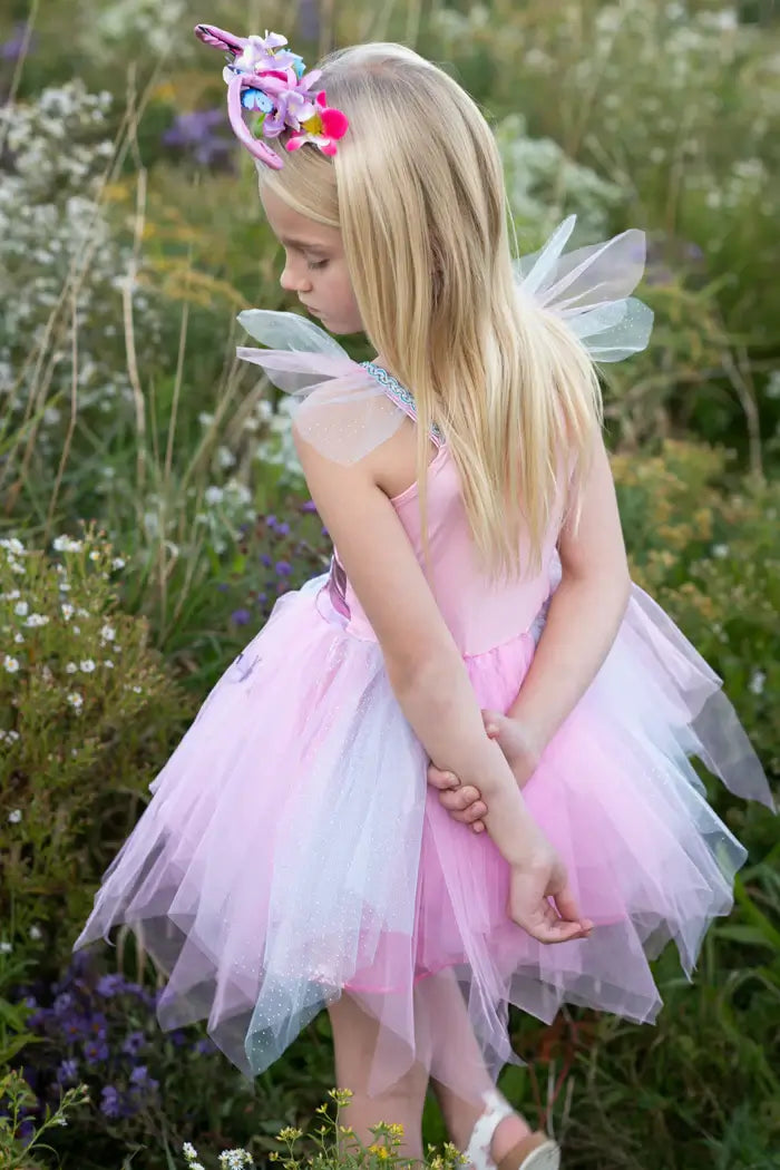 Girl playing in fairy dress