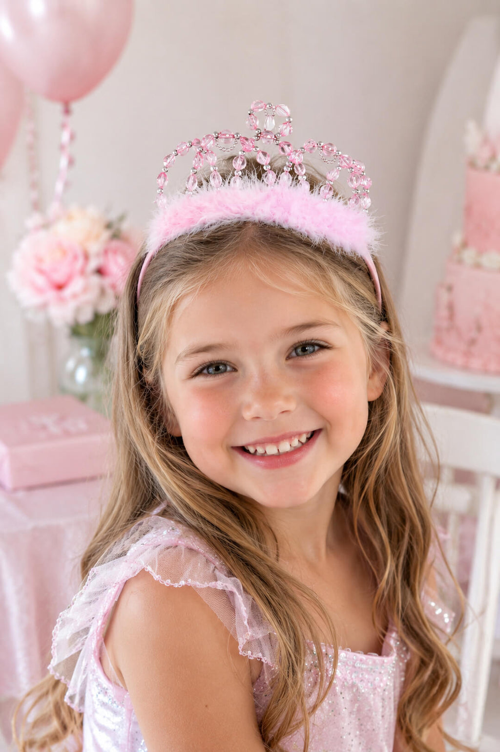 Pink and Silver Gem Princess Tiara