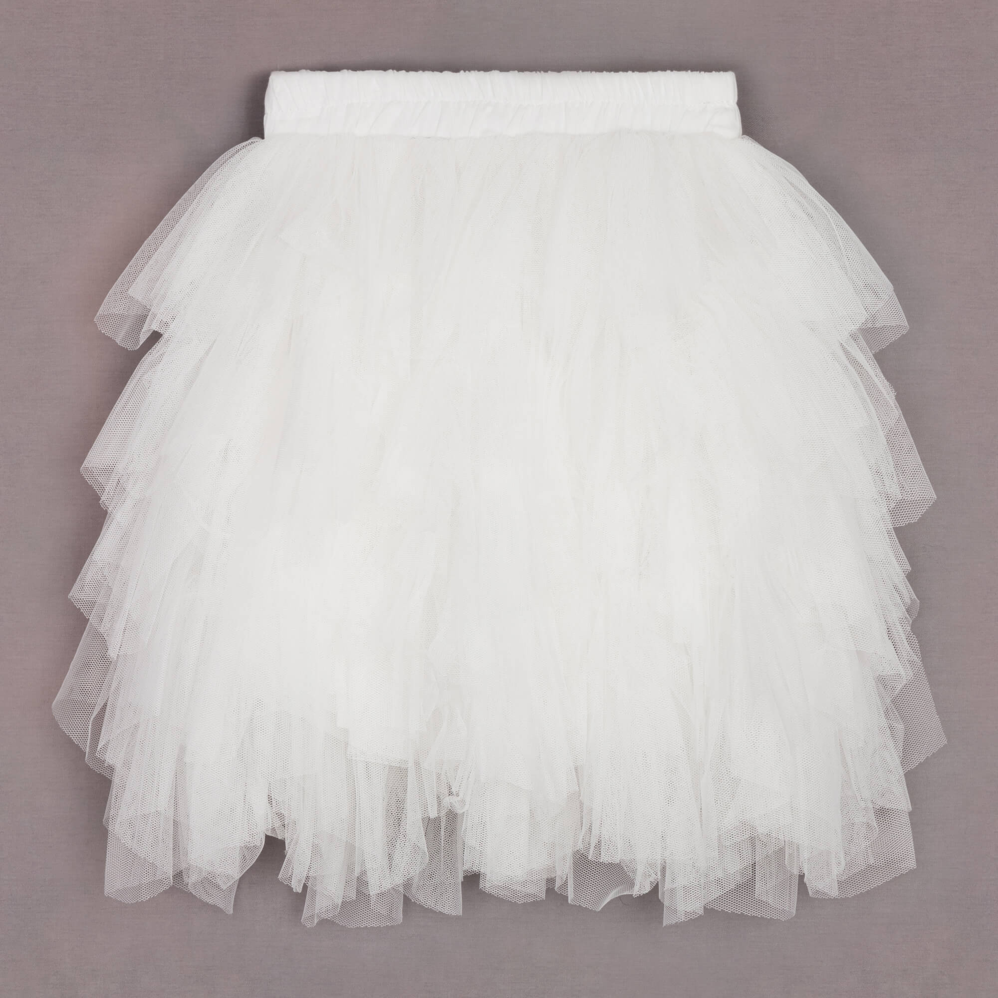 white ruffle skirt