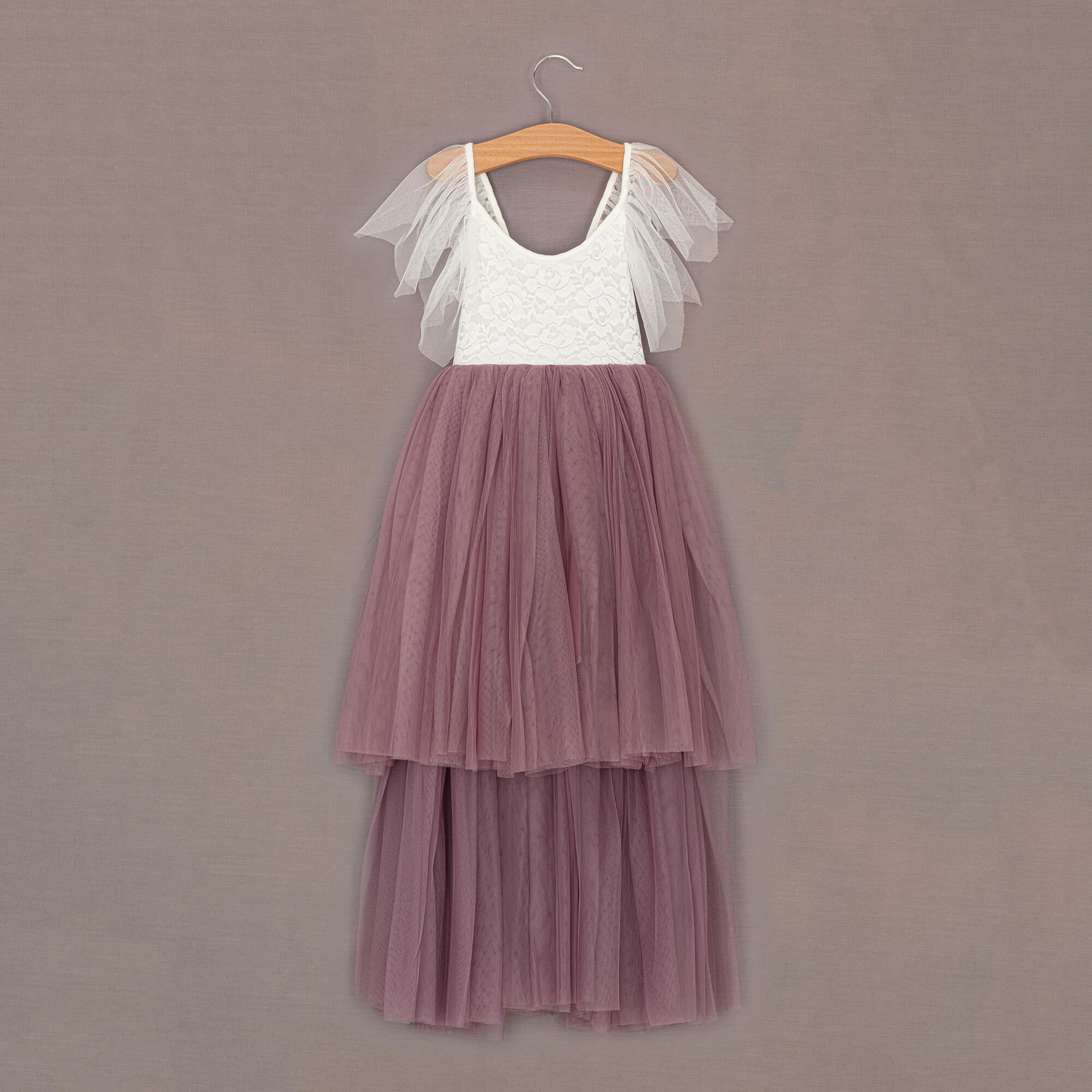 Heather tulle butterfly style dress