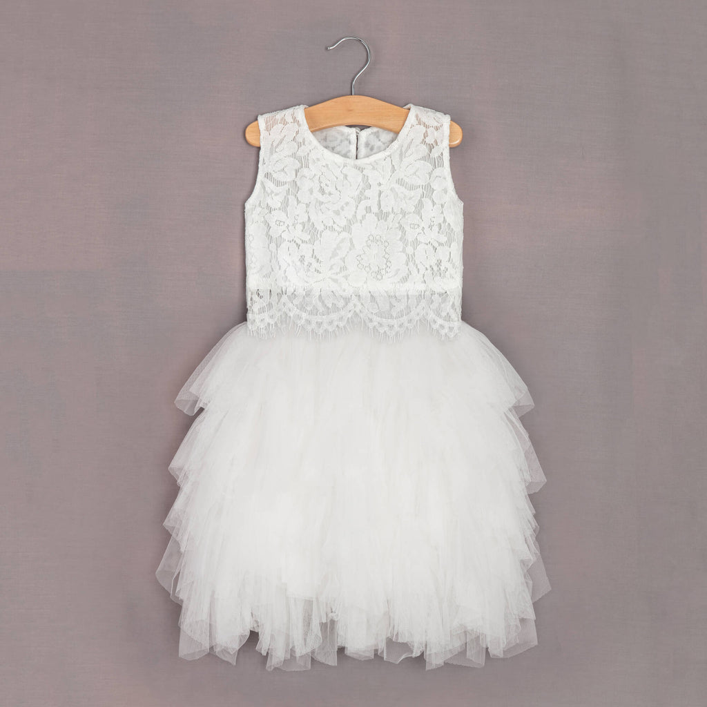 Baby girls skirt and lace top