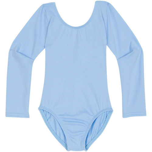 Baby Blue Long Sleeve Leotard The Fairy Princess Shop