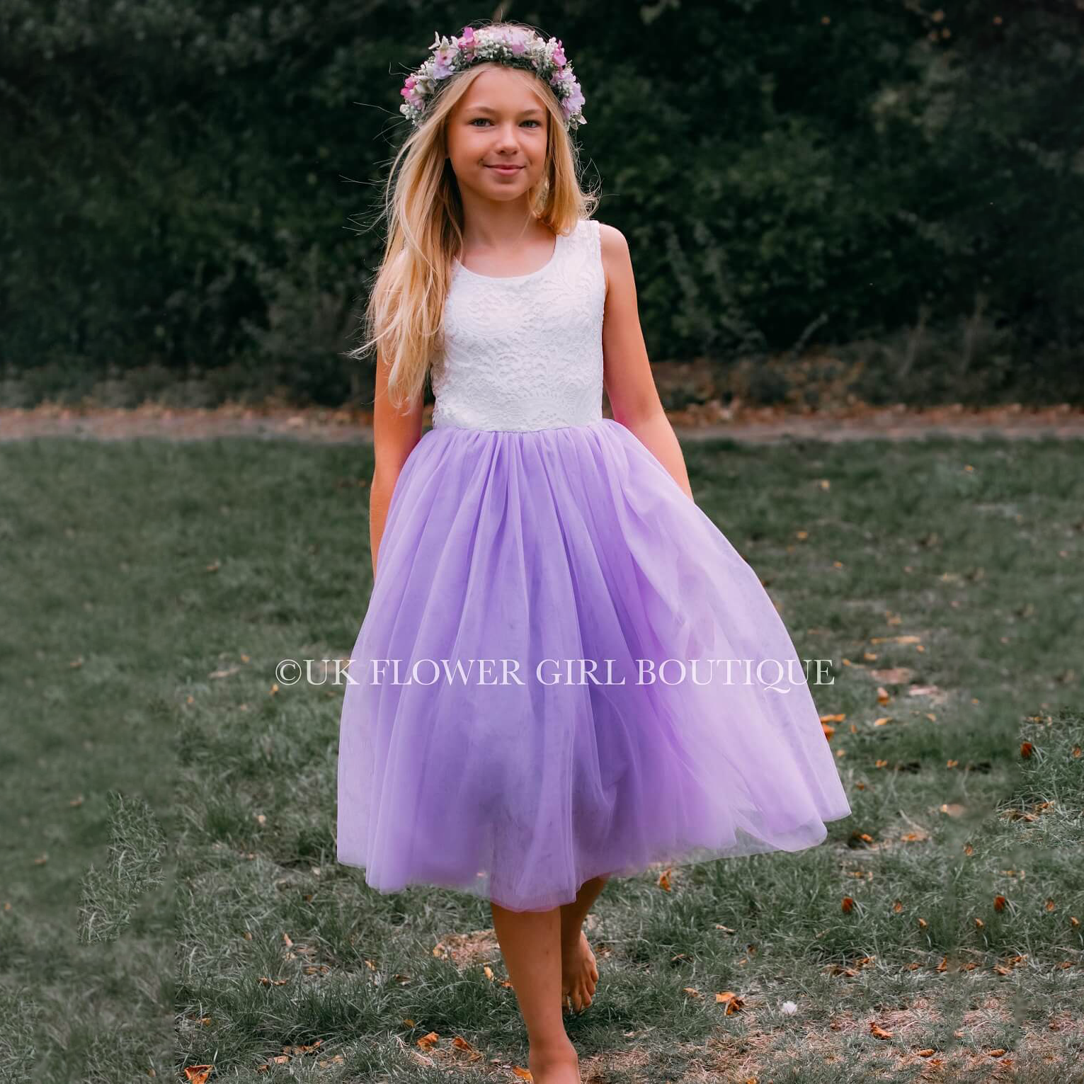 Lilac Sleeveless Tea Dress