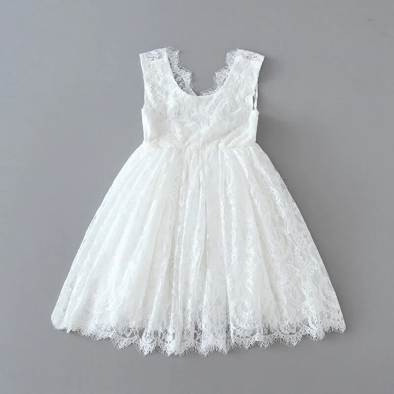 Florence white lace dress